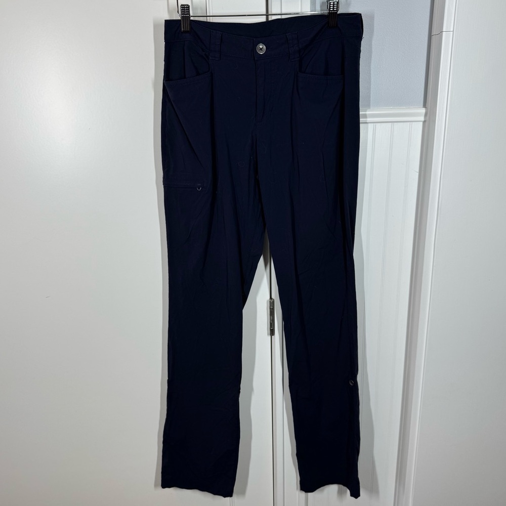 Eddie Bauer Hiking Pants Navy Straight Leg‎ Cargo Gorpcore Outdoor size 6 tall